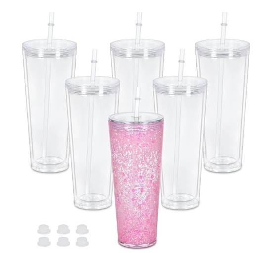 24oz Snow Globe Tumbler