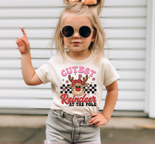 Youth Cutest Reindeer Girl (Kids)