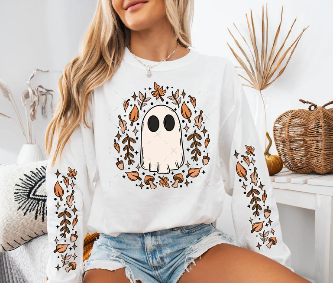 Fall Leave Ghosty with sleeves
