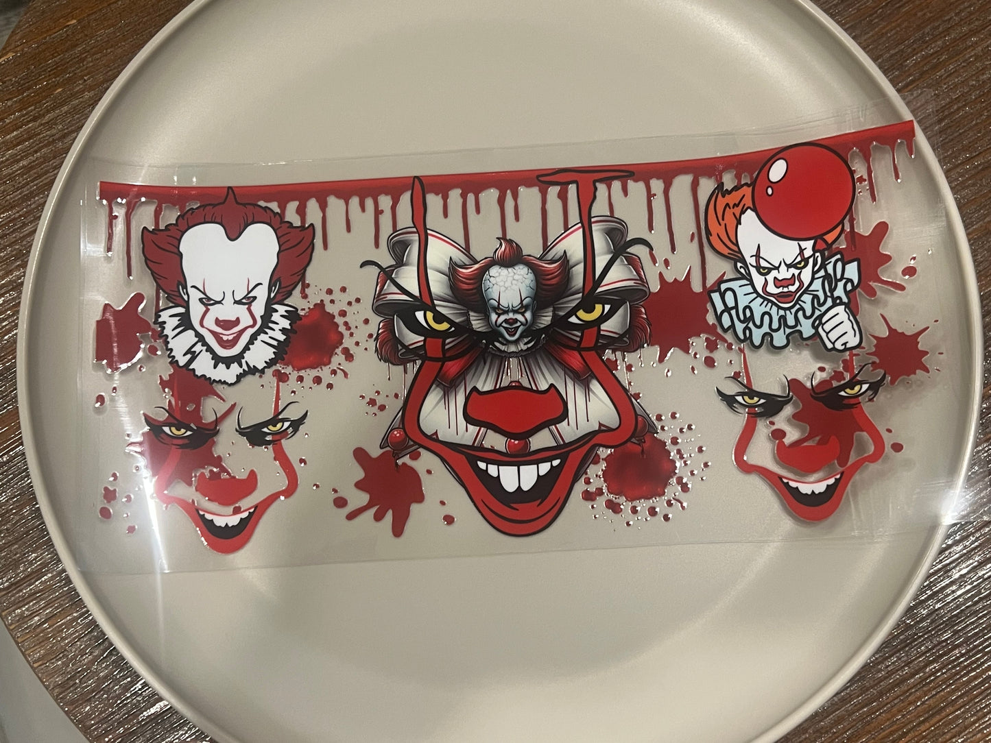 #128 Red Clown Face