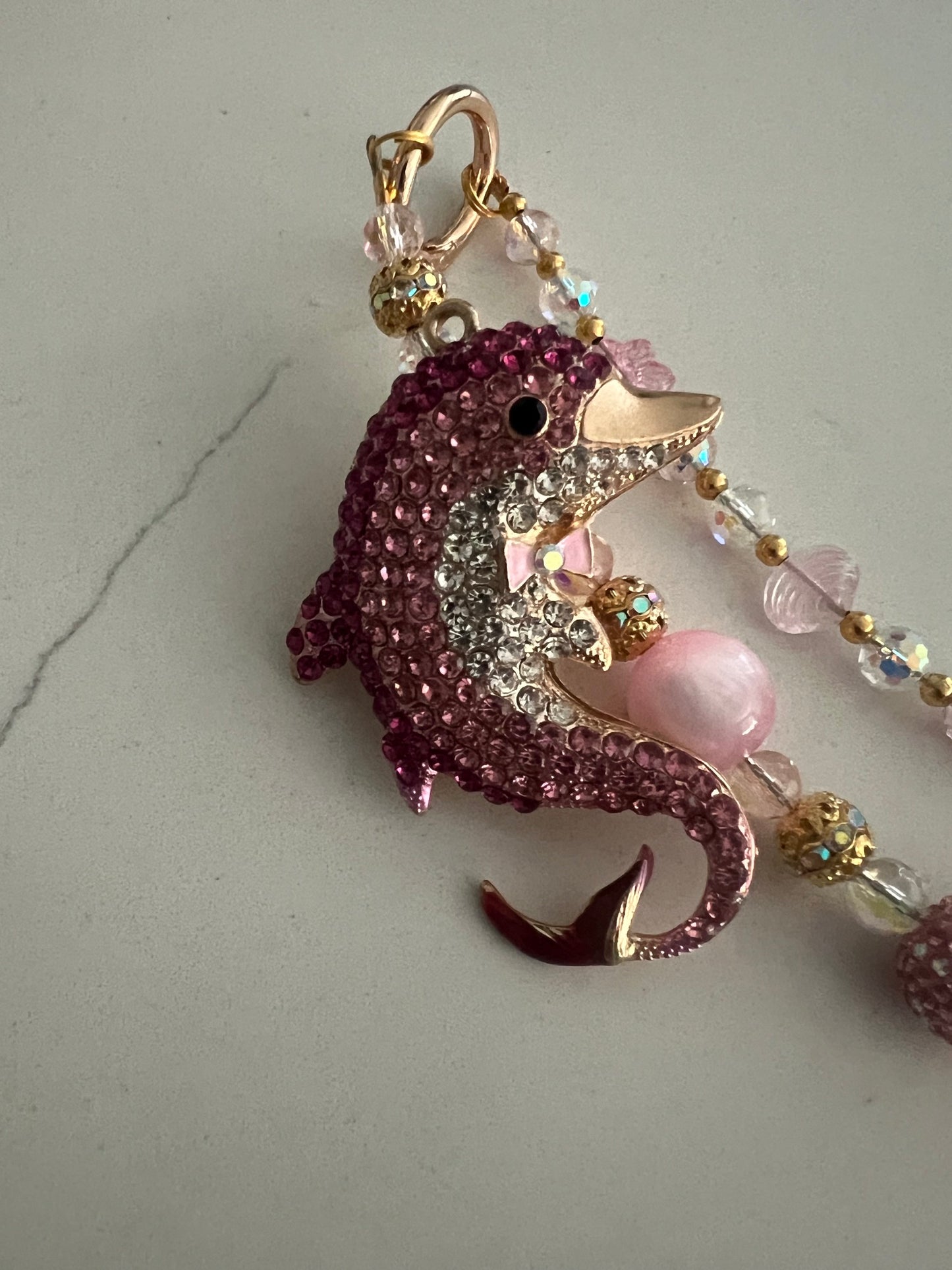 Pink Dolphin Bag Charms