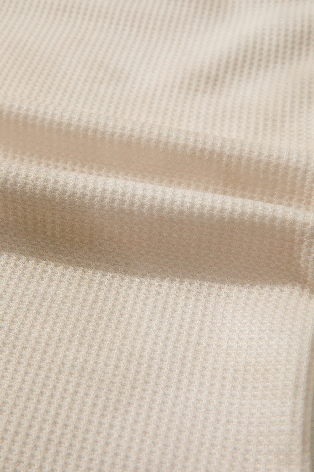 Floral Patched Waffle Textured Colorblock V Neck Casual Hooded Top