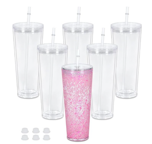 24oz Snow Globe Tumbler