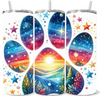 Colorful Paw Print