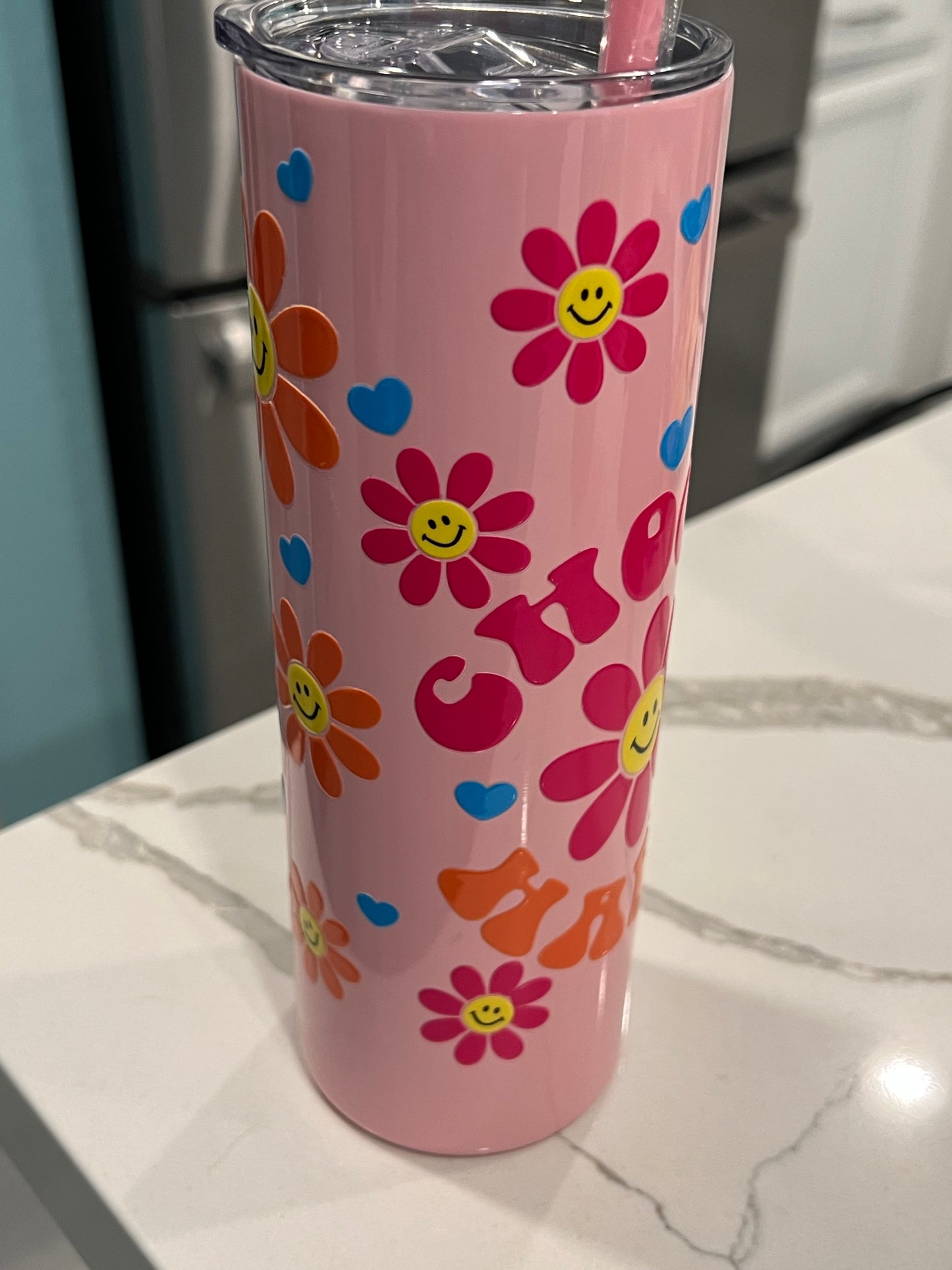 Choose Happy Pink 20oz Tumbler