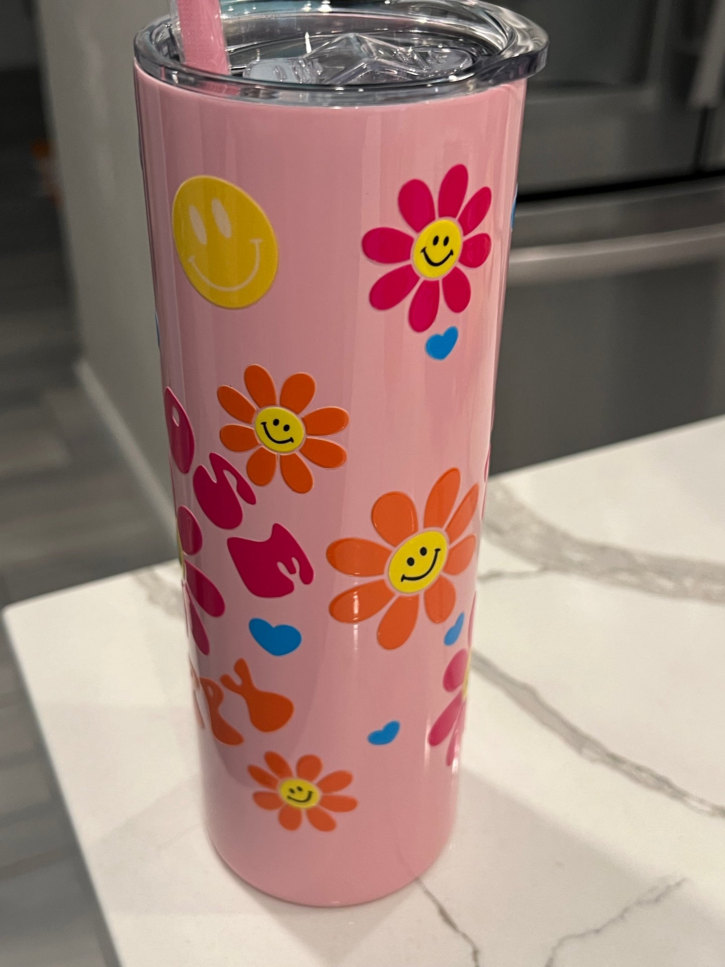 Choose Happy Pink 20oz Tumbler