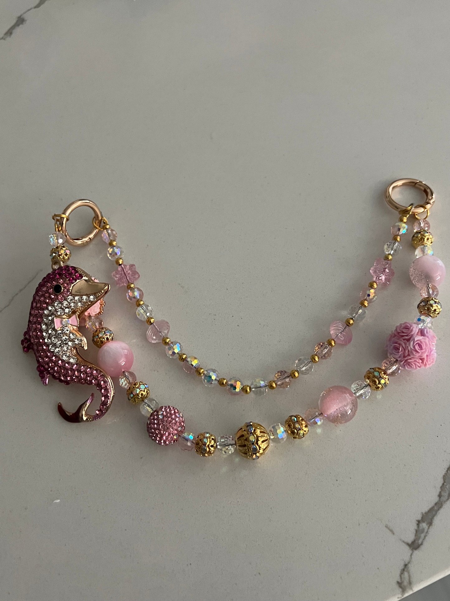 Pink Dolphin Bag Charms