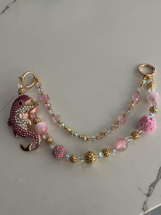 Pink Dolphin Bag Charms