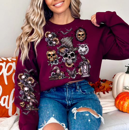 Spooky Skulls w/Sleeves